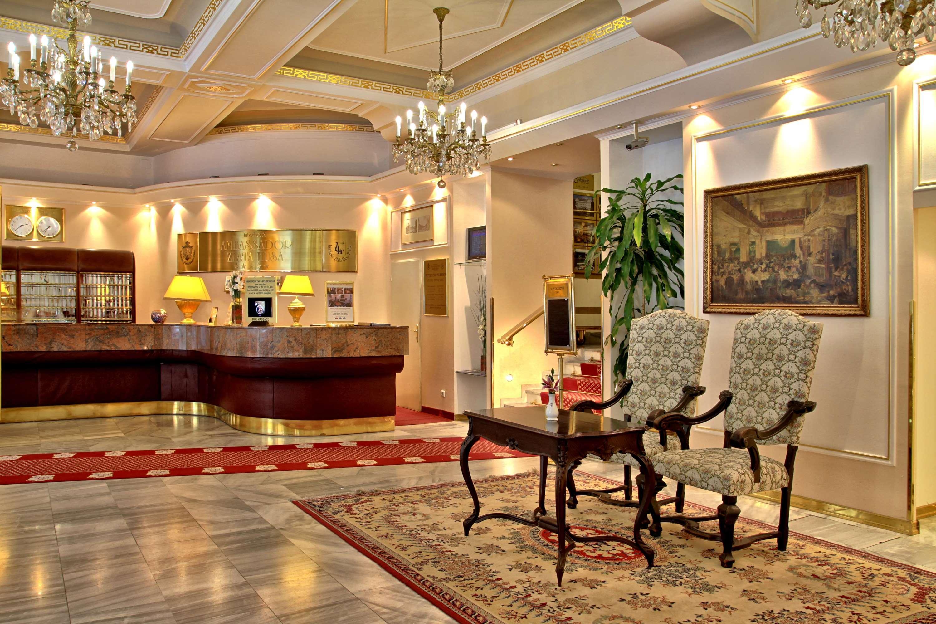 Ambassador Zlata Husa Praga Zewnętrze zdjęcie Lobby